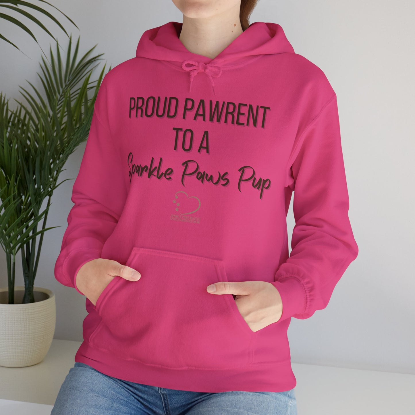 Proud Pawrent to a Sparkle Pup Hoodie β Unisex Dog Parent Sweatshirt by Sparkle Paws Bead Co