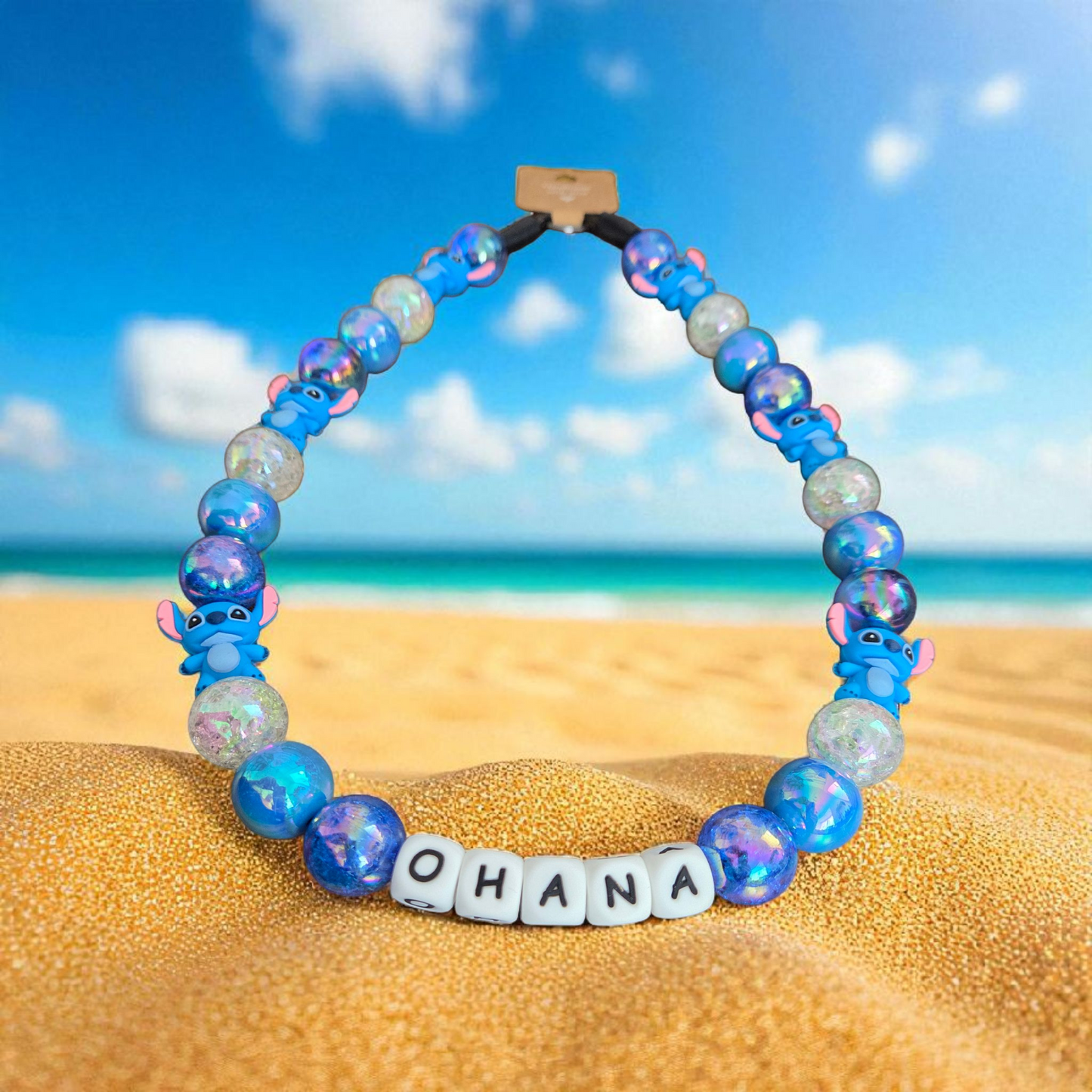 Stitch (Pablo's Version) Beaded Dog Collar β Handmade Pet Necklace β Cute Custom Collar for All Size Dogs
