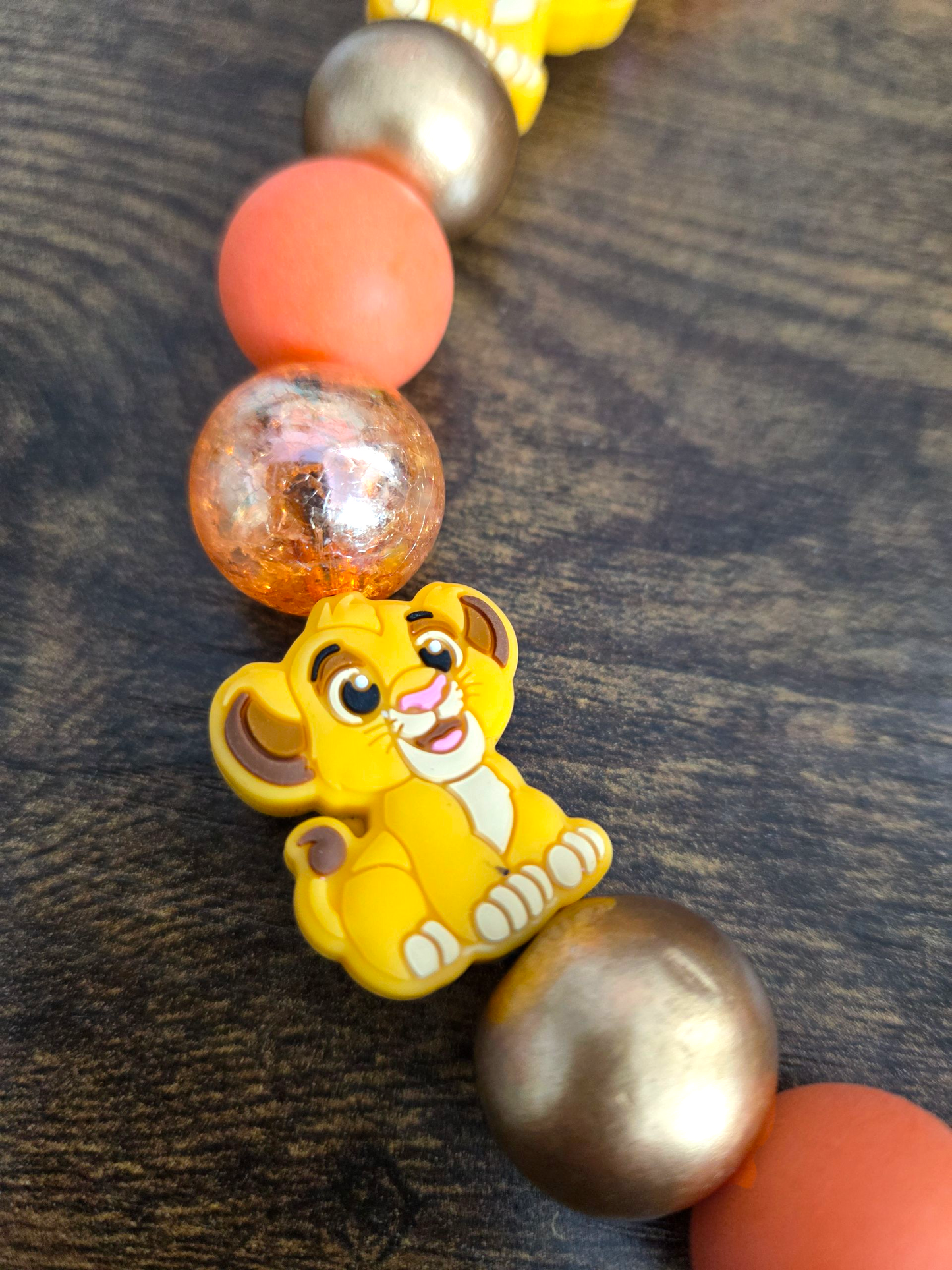 Simba Beaded Dog Collar – Handmade Pet Necklace – Cute Custom Collar for Small to Large Dogs