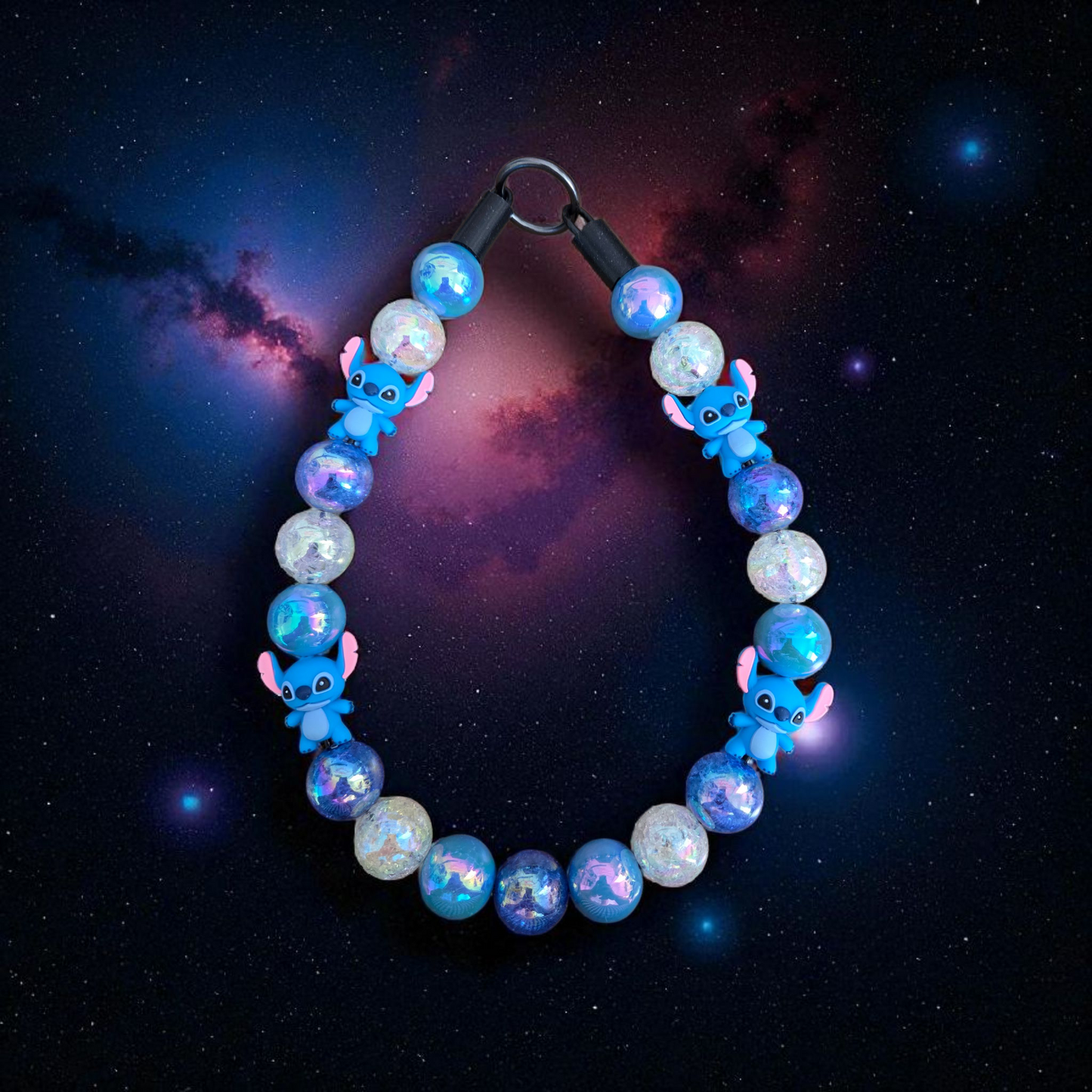 Stitch Beaded Dog Collar β Handmade Pet Necklace β Cute Custom Collar for All Size Dogs