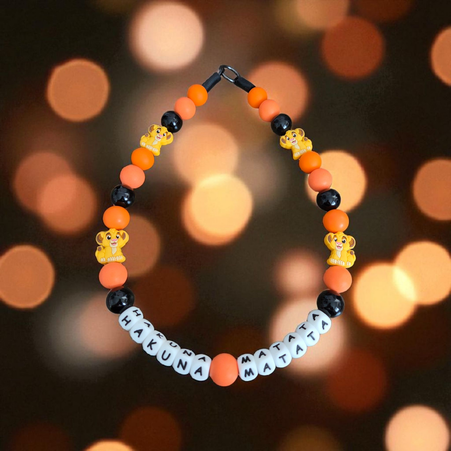 Simba (Pablo's Version) Beaded Dog Collar โ Handmade Pet Necklace โ Cute Custom Collar for Small to Large Dogs