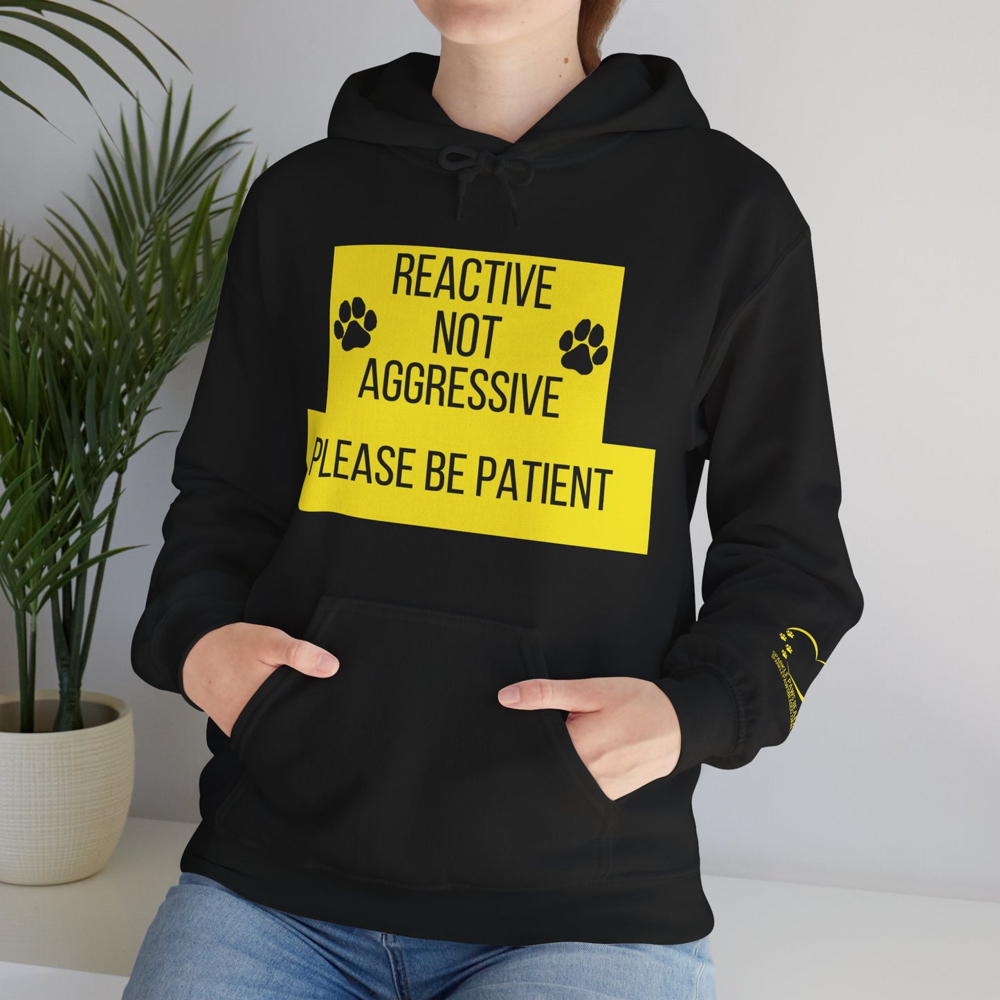 Reactive Not Aggressive: Unisex Hoodie for Dog Lovers, Please Be Patient Sweatshirt, Pet Owner Gift, Dog Training Apparel, Animal [...]