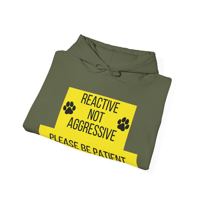 Reactive Not Aggressive: Unisex Hoodie for Dog Lovers, Please Be Patient Sweatshirt, Pet Owner Gift, Dog Training Apparel, Animal [...]