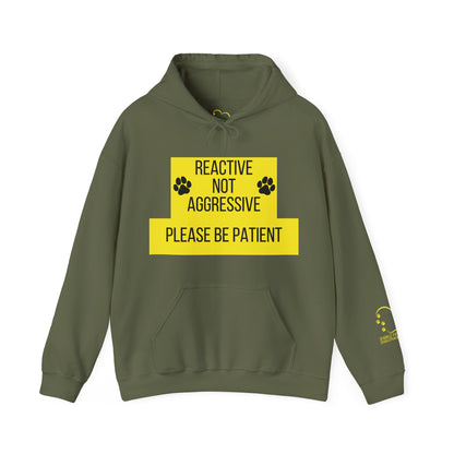 Reactive Not Aggressive: Unisex Hoodie for Dog Lovers, Please Be Patient Sweatshirt, Pet Owner Gift, Dog Training Apparel, Animal [...]