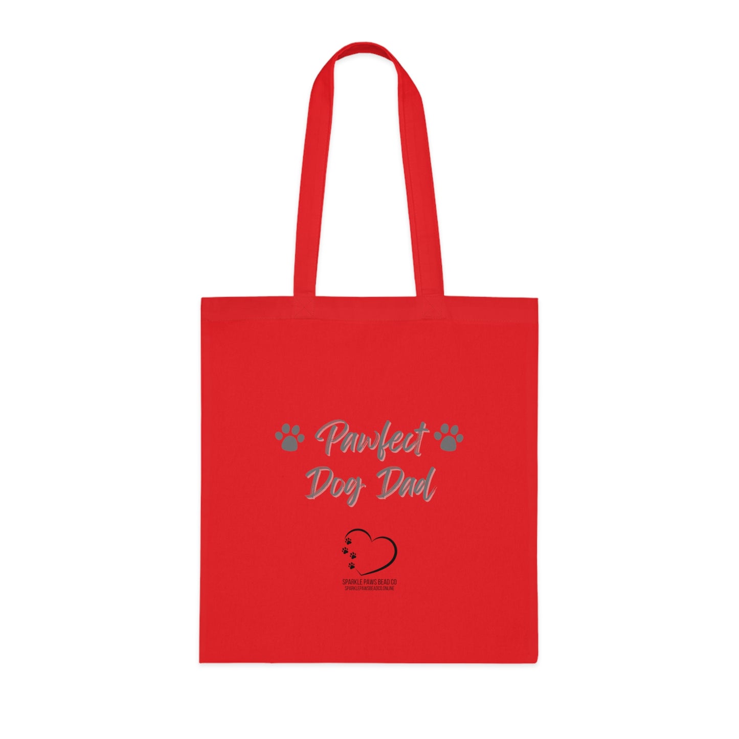 Pawfect Dog Dad Tote Bag – 100% Cotton Reusable Shopper | Dog Lover Gift by Sparkle Paws Bead Co