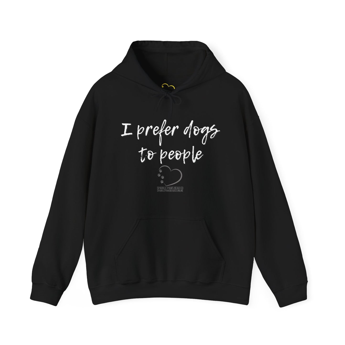 Sparkle Paws Bead Co Hoodie – I Prefer Dogs to People | Funny Dog Parent Gift