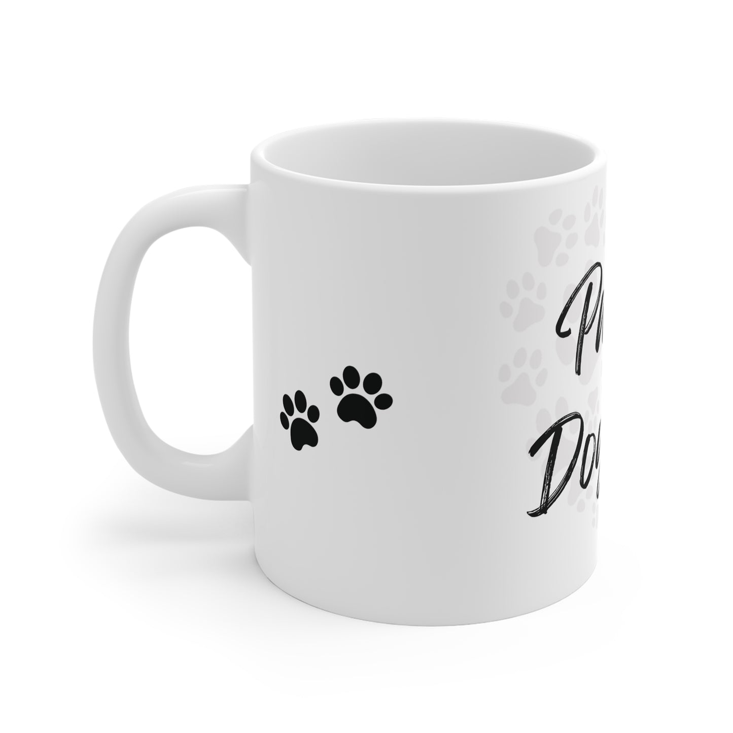 Pawfect Dog Dad Mug – 11oz White Ceramic Coffee Cup | Dog Lover Gift by Sparkle Paws Bead Co