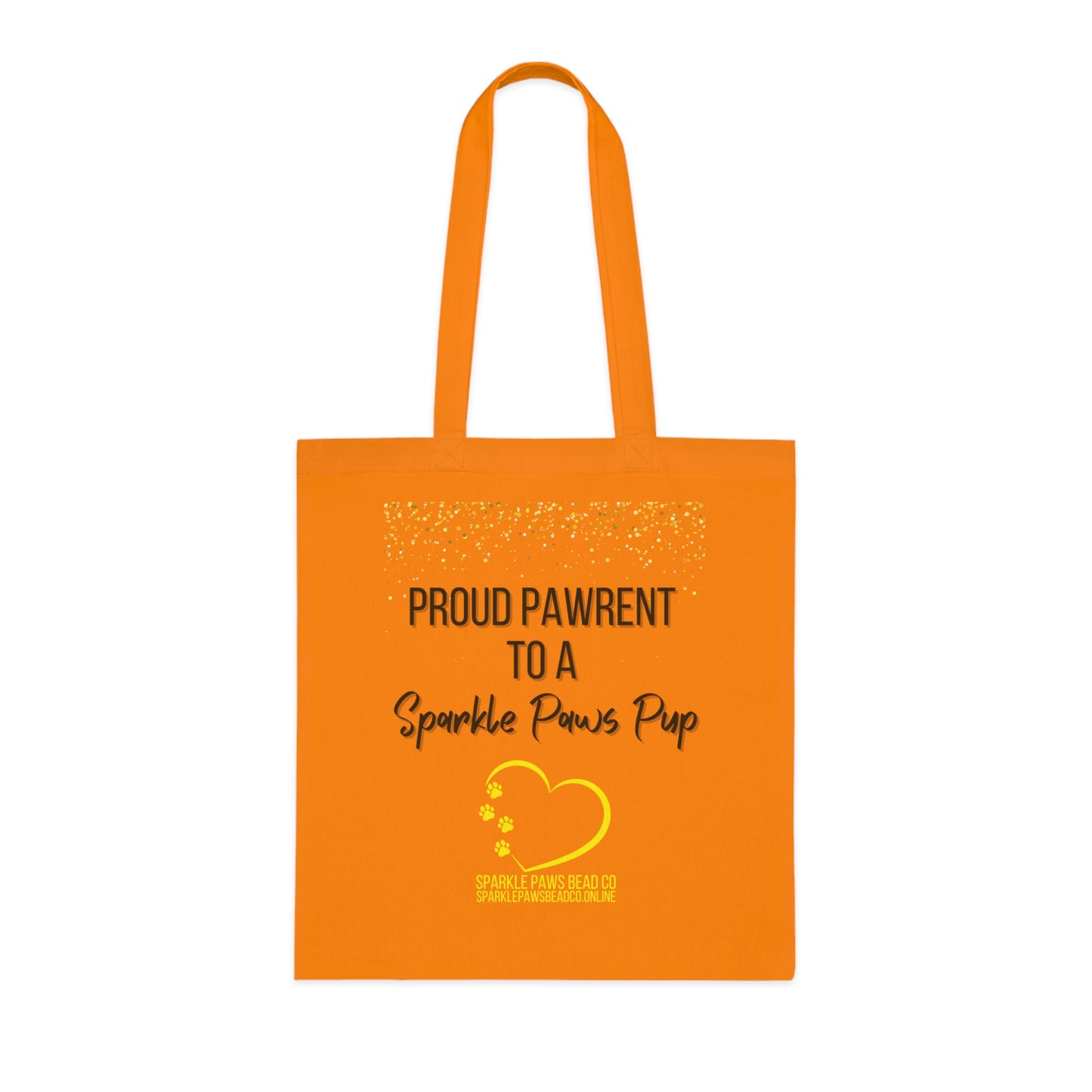 Proud Pawrent to a Sparkle Paws Pup Tote Bag – 100% Cotton Reusable Shopper | Dog Lover Gift