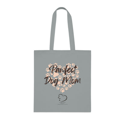 Pawfect Dog Mom Tote Bag – 100% Cotton Reusable Shopper | Dog Lover Gift by Sparkle Paws Bead Co