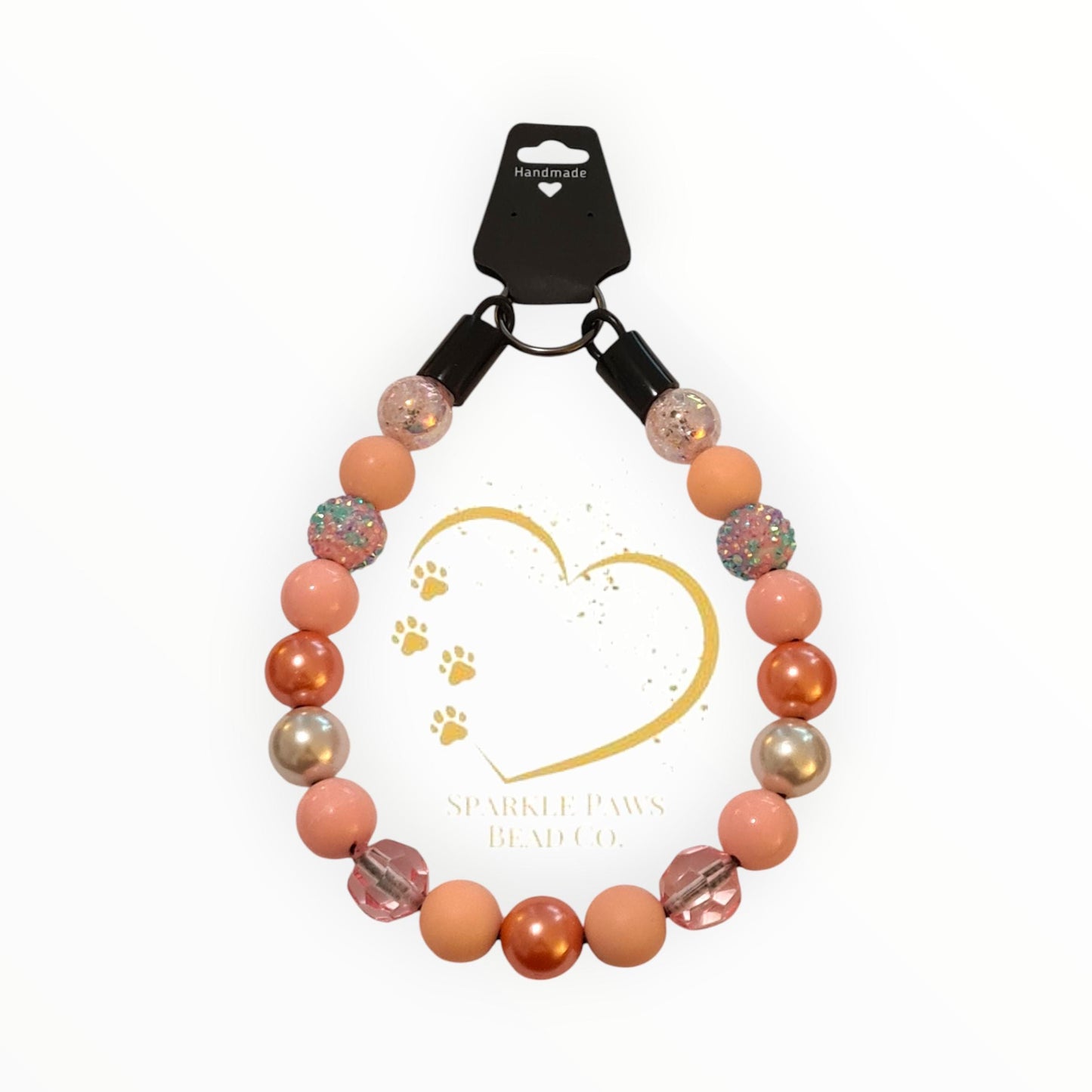 Peachy Keen Beaded Collar, Dog Fashion, Beaded Dog Collar, Cute Accessories for Dogs, Spoilt Pet Gift, Fun Gift for Pet Lovers, Dog Collars