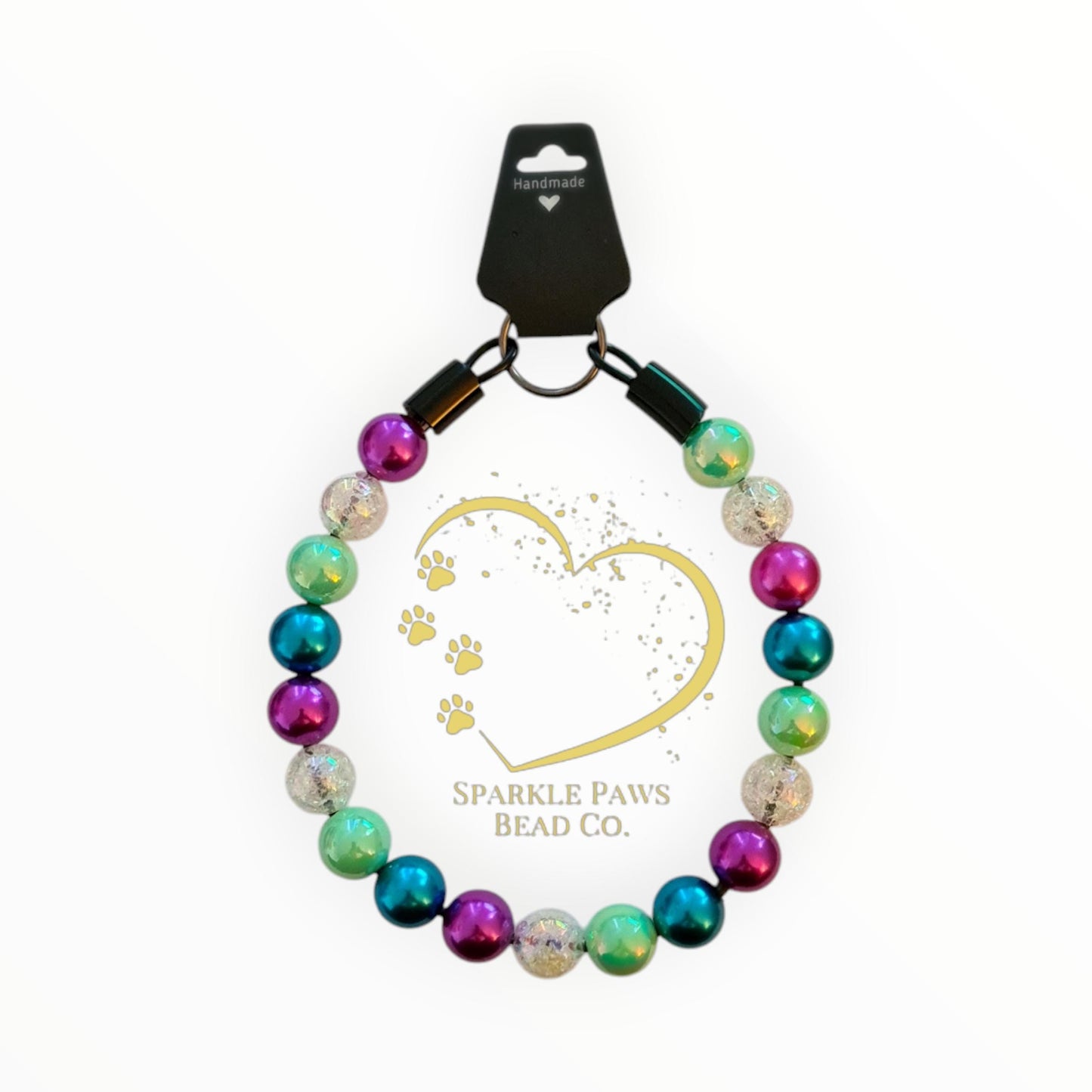 Aurora Paw'realis Beaded Collar, Dog Fashion, Beaded Dog Collar, Cute Accessories for Dogs, Spoilt Pet Gift, Fun Gift for Pet Lovers