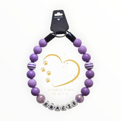 Add Your Personalisation, Dog Fashion, Beaded Dog Collar, Cute Accessories for Dogs, Spoilt Pet Gift, Gifts for Pets, Fun Gift for Pet Lover