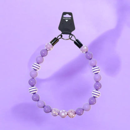 Lavender Haze Beaded Collar, Dog Fashion, Beaded Dog Collar, Cute Accessories for Dogs, Spoilt Pet Gift, Gifts for Pets, Fun Gift for Pets