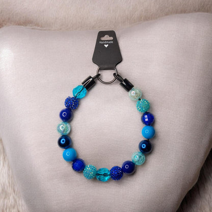 Mr Blue Sky Beaded Collar, Dog Fashion, Beaded Dog Collar, Cute Accessories for Dogs, Spoilt Pet Gift, Fun Gift for Pet Lovers