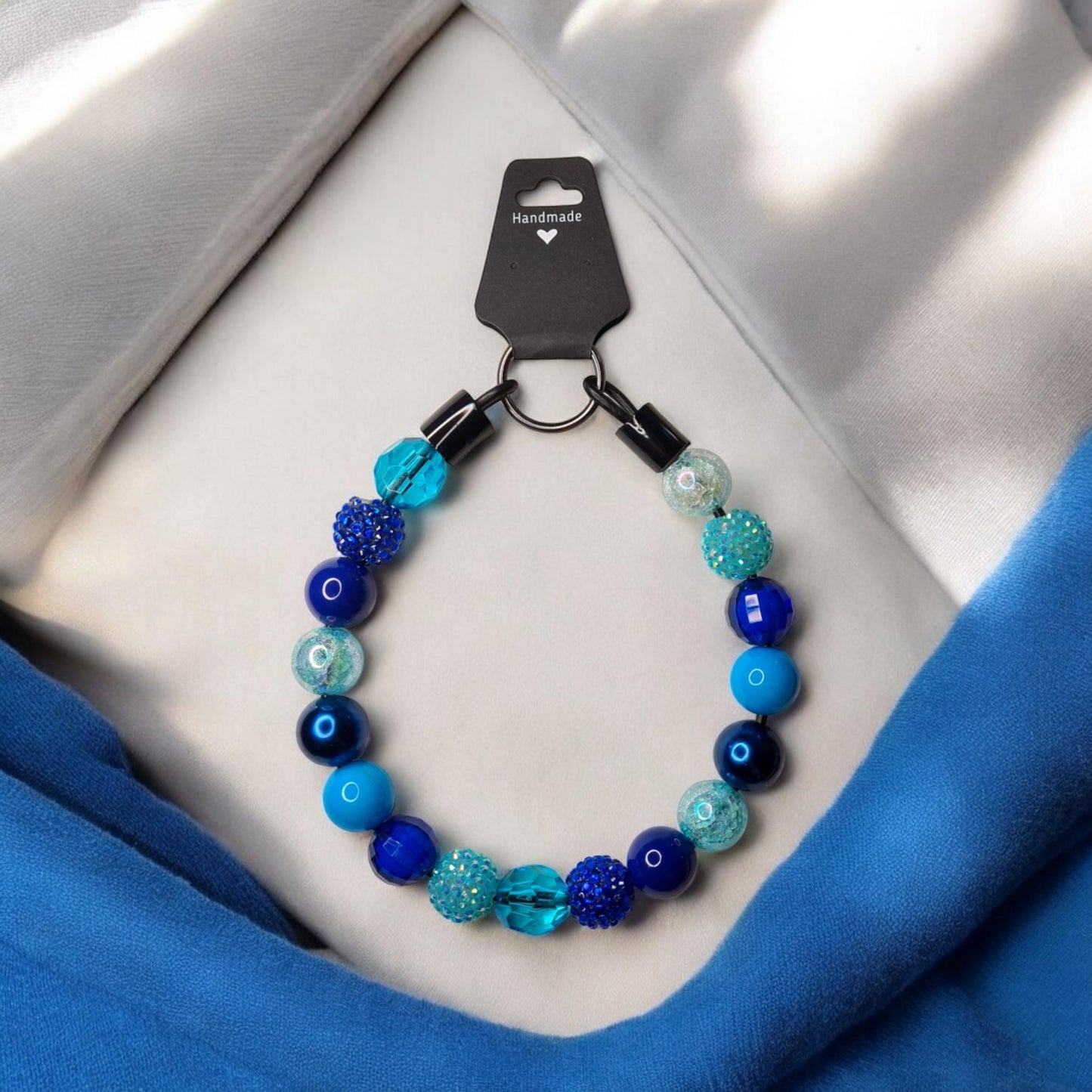Mr Blue Sky Beaded Collar, Dog Fashion, Beaded Dog Collar, Cute Accessories for Dogs, Spoilt Pet Gift, Fun Gift for Pet Lovers