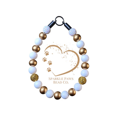 Aphrodite Beaded Dog Collar – Handmade Pet Necklace – Sparkly Custom Collar for Small to Large Dogs