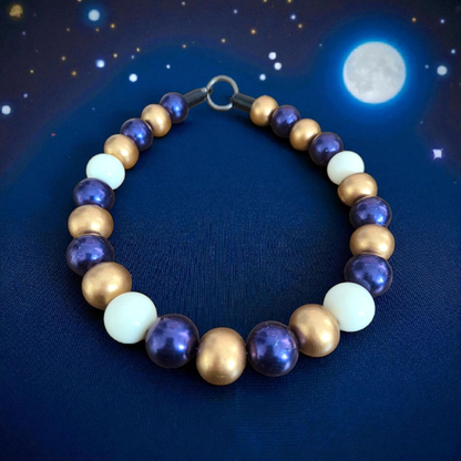 Starlight Beaded Dog Collar – Handmade Pet Necklace – Accessory Collar for All Size Dogs