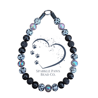 Walk the Line Beaded Dog Collar – Handmade Pet Necklace – Cute Custom Collar for All Size Dogs