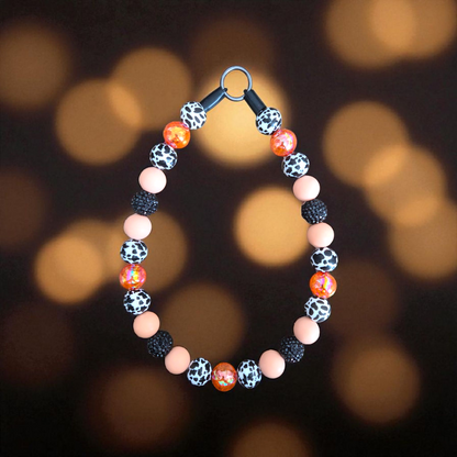 Tennessee Orange Beaded Dog Collar – Handmade Pet Necklace – Cute Custom Collar for All Size Dogs