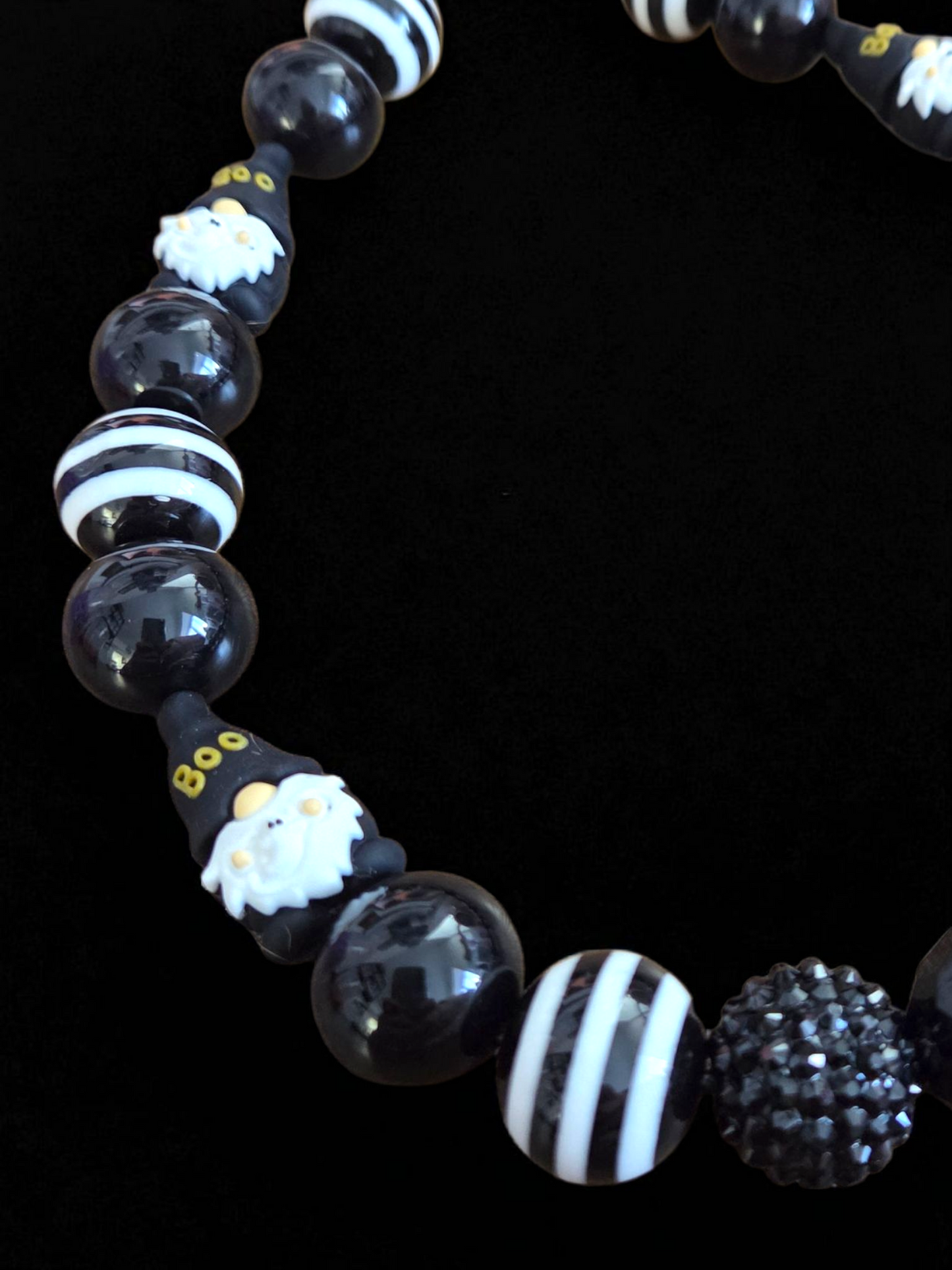 Mischief Maker Halloween Dog Collar – Custom Colours & Beads – Handmade Pet Necklace – Custom Collar for All Size Dogs