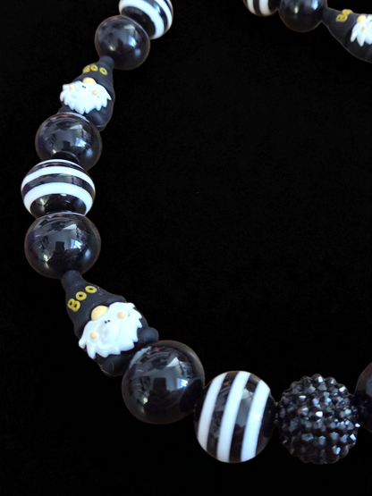 Mischief Maker Halloween Dog Collar – Custom Colours & Beads – Handmade Pet Necklace – Custom Collar for All Size Dogs