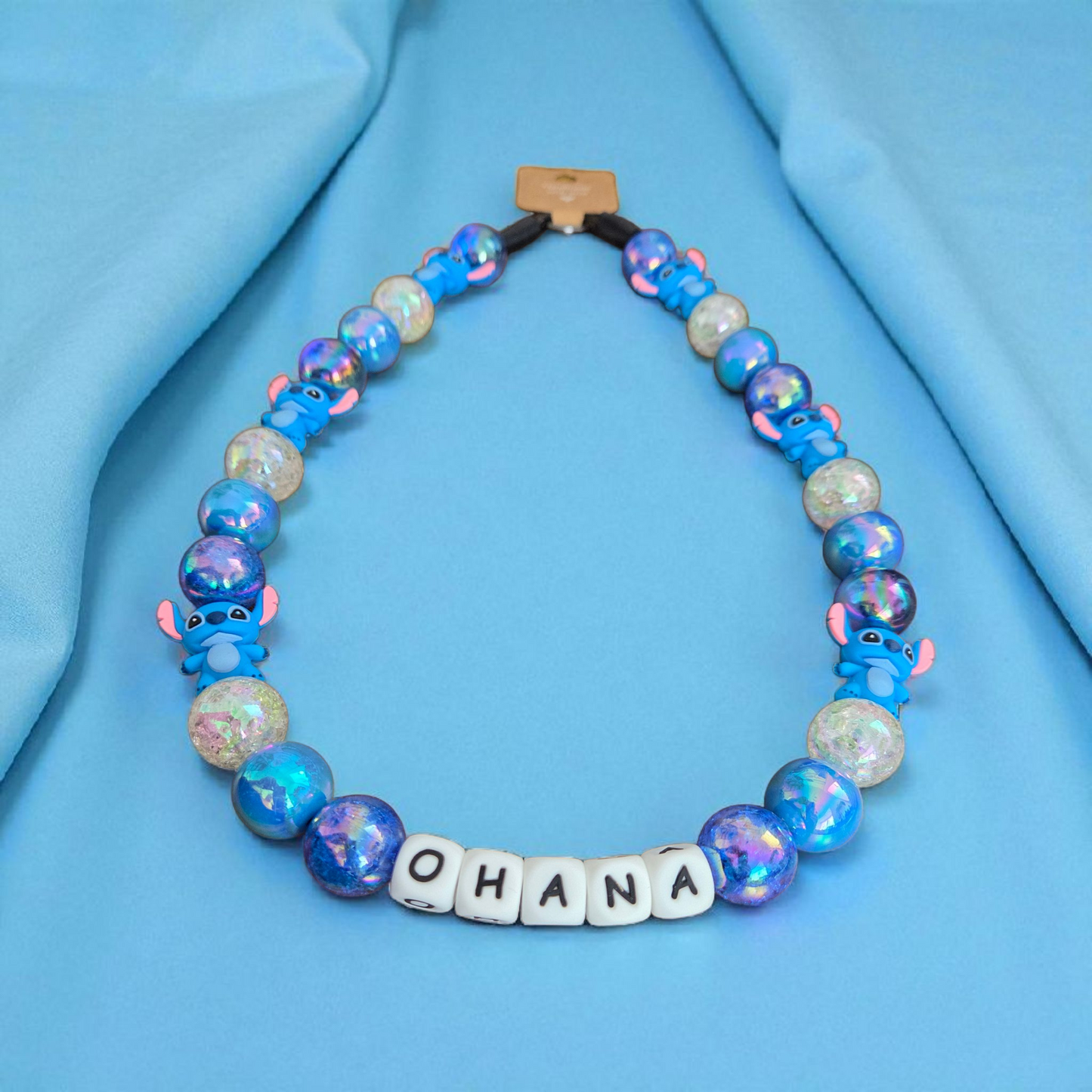 Stitch (Pablo's Version) Beaded Dog Collar – Handmade Pet Necklace – Cute Custom Collar for All Size Dogs