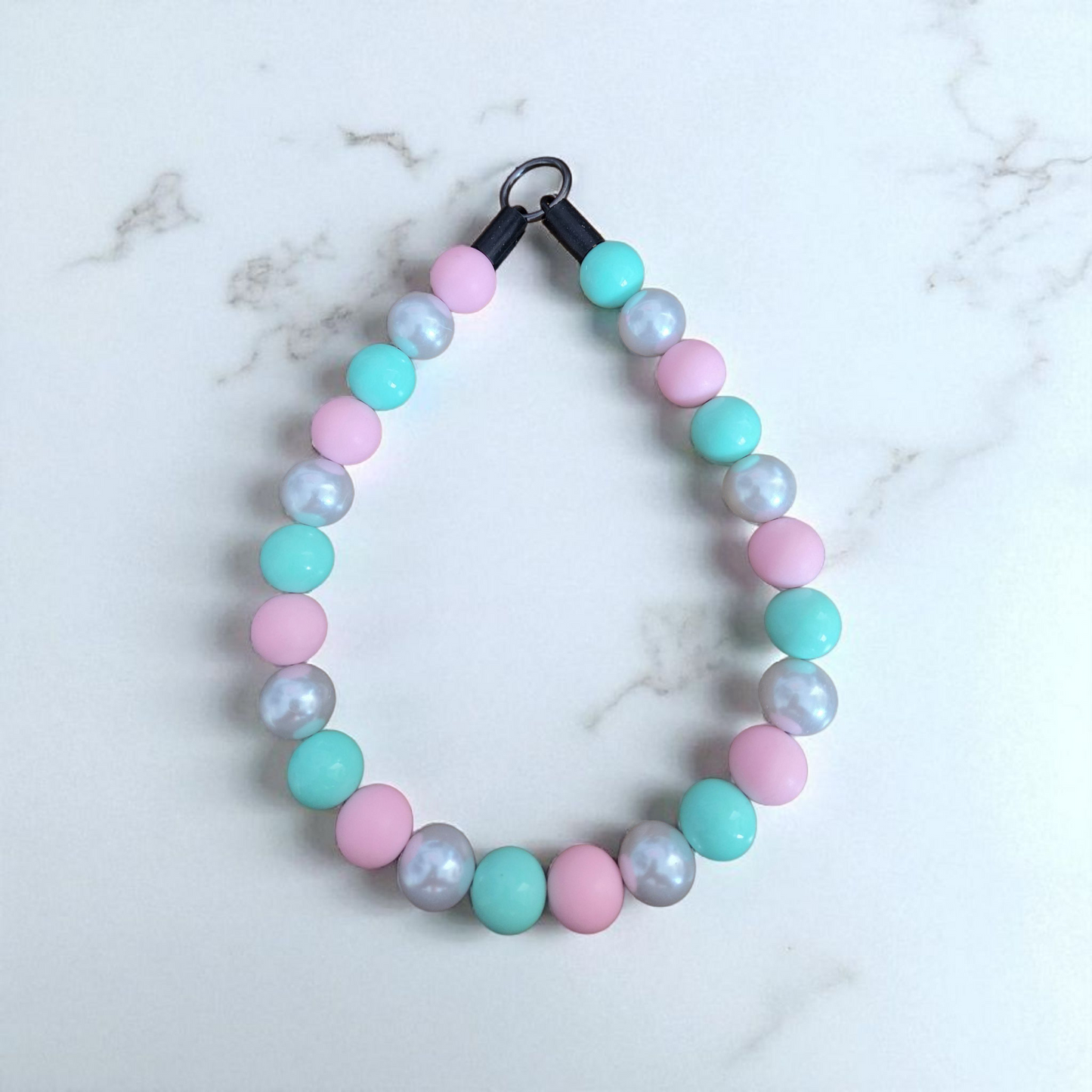 Nala's Dream Beaded Dog Collar – Iridescent Handmade Pet Necklace – Sparkly Custom Collar for Small to Large Dogs