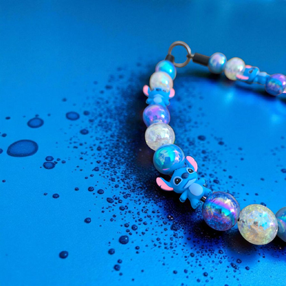 Stitch Beaded Dog Collar – Handmade Pet Necklace – Cute Custom Collar for All Size Dogs