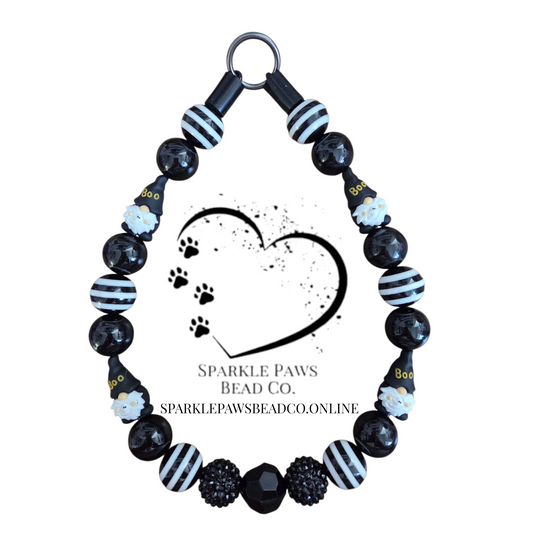 Mischief Maker Halloween Dog Collar – Custom Colours & Beads – Handmade Pet Necklace – Custom Collar for All Size Dogs