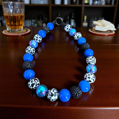 The Gambler Beaded Dog Collar – Handmade Pet Necklace – Cute Custom Collar for All Size Dogs