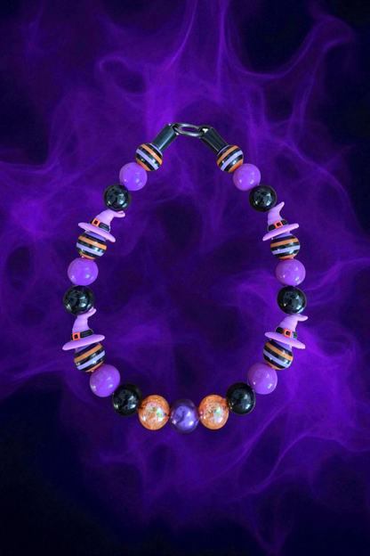 Wicked Winnie Halloween Dog Collar – Custom Colours & Beads – Handmade Pet Necklace – Custom Collar for All Size Dogs