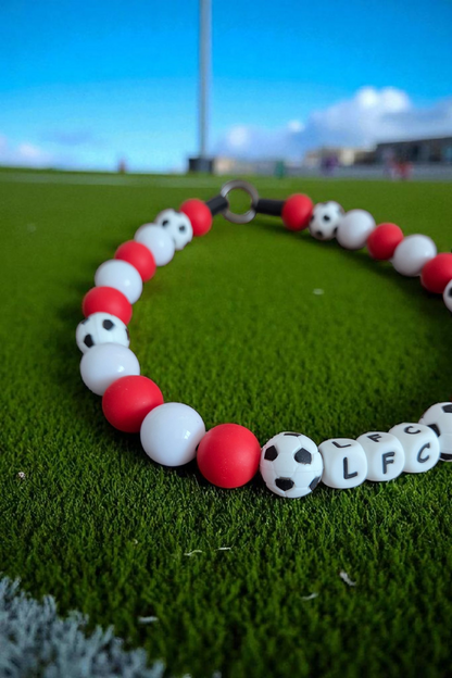 Football Team Dog Collar – Custom Colours & Beads – Handmade Pet Necklace – Custom Collar for All Size Dogs