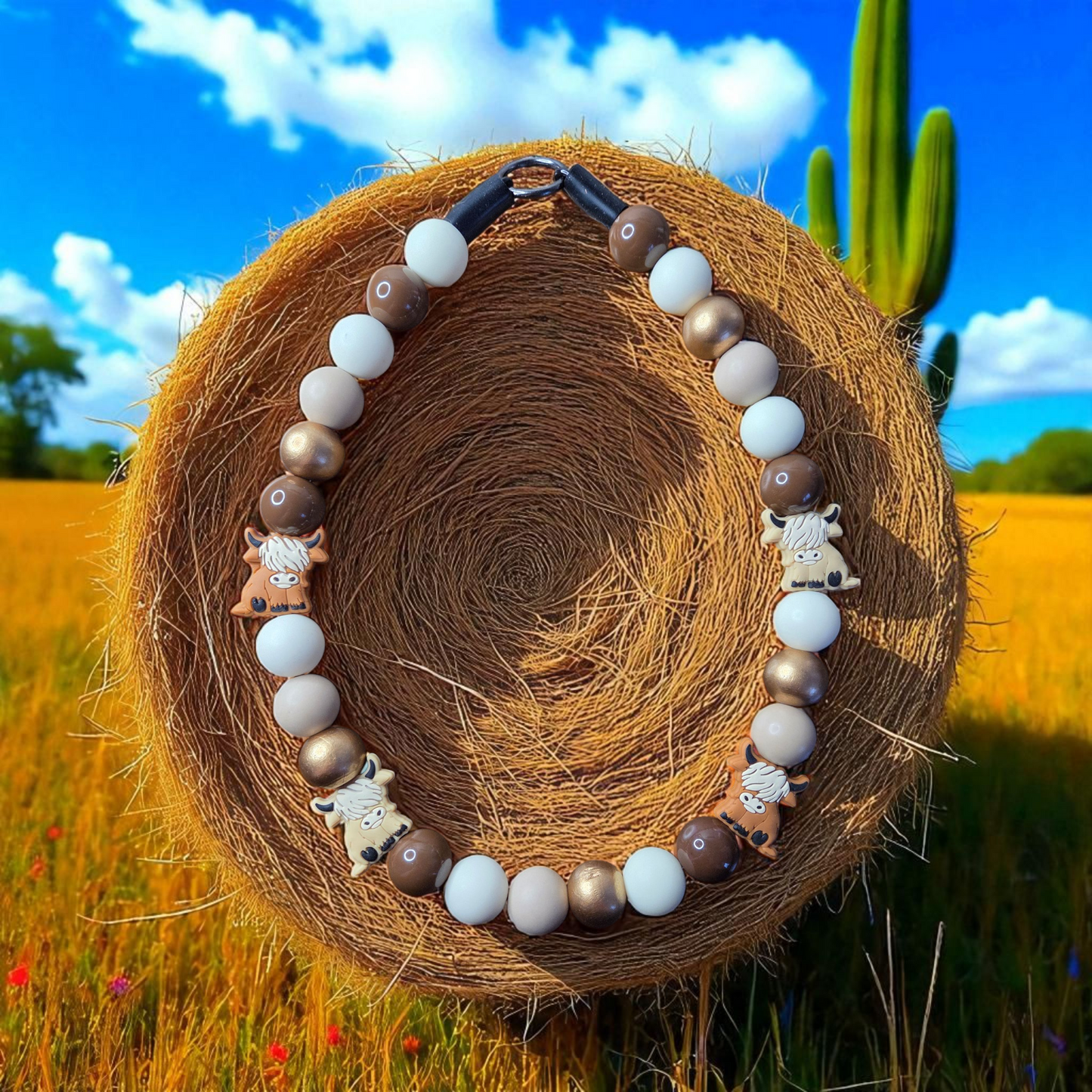 Heiland Beaded Dog Collar – Handmade Pet Necklace – Accessory Collar for All Size Dogs