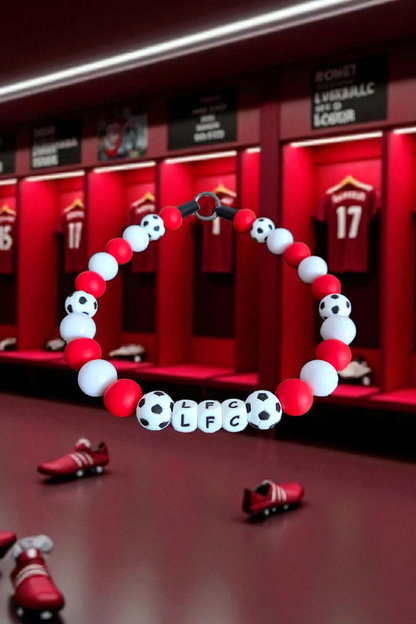 Football Team Dog Collar – Custom Colours & Beads – Handmade Pet Necklace – Custom Collar for All Size Dogs
