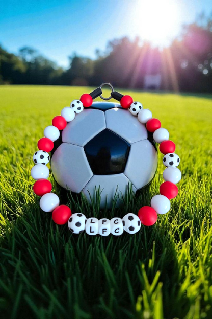 Football Team Dog Collar – Custom Colours & Beads – Handmade Pet Necklace – Custom Collar for All Size Dogs