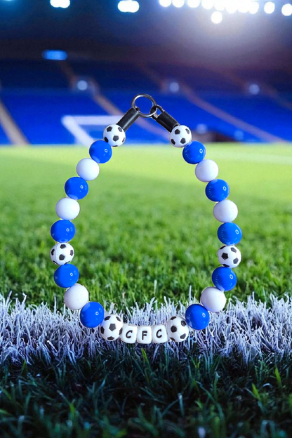 Football Team Dog Collar – Custom Colours & Beads – Handmade Pet Necklace – Custom Collar for All Size Dogs