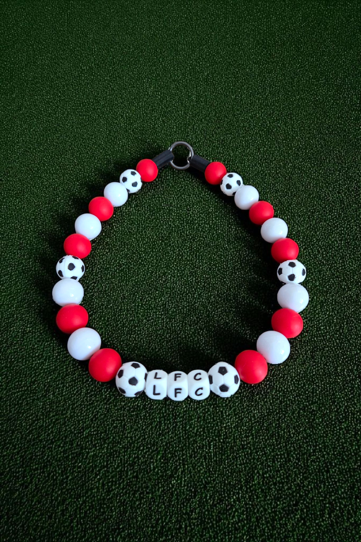 Football Team Dog Collar – Custom Colours & Beads – Handmade Pet Necklace – Custom Collar for All Size Dogs