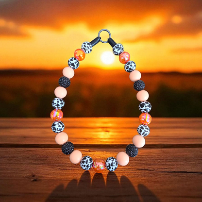 Tennessee Orange Beaded Dog Collar – Handmade Pet Necklace – Cute Custom Collar for All Size Dogs