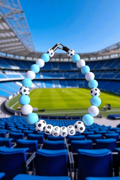 Football Team Dog Collar – Custom Colours & Beads – Handmade Pet Necklace – Custom Collar for All Size Dogs