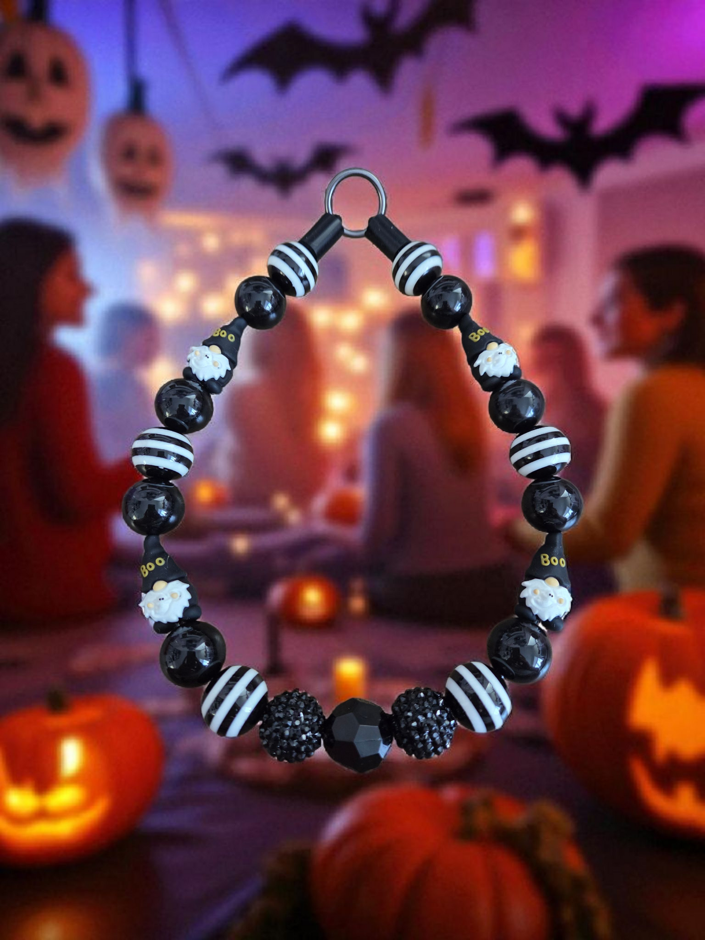Mischief Maker Halloween Dog Collar – Custom Colours & Beads – Handmade Pet Necklace – Custom Collar for All Size Dogs