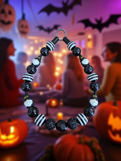 Mischief Maker Halloween Dog Collar – Custom Colours & Beads – Handmade Pet Necklace – Custom Collar for All Size Dogs