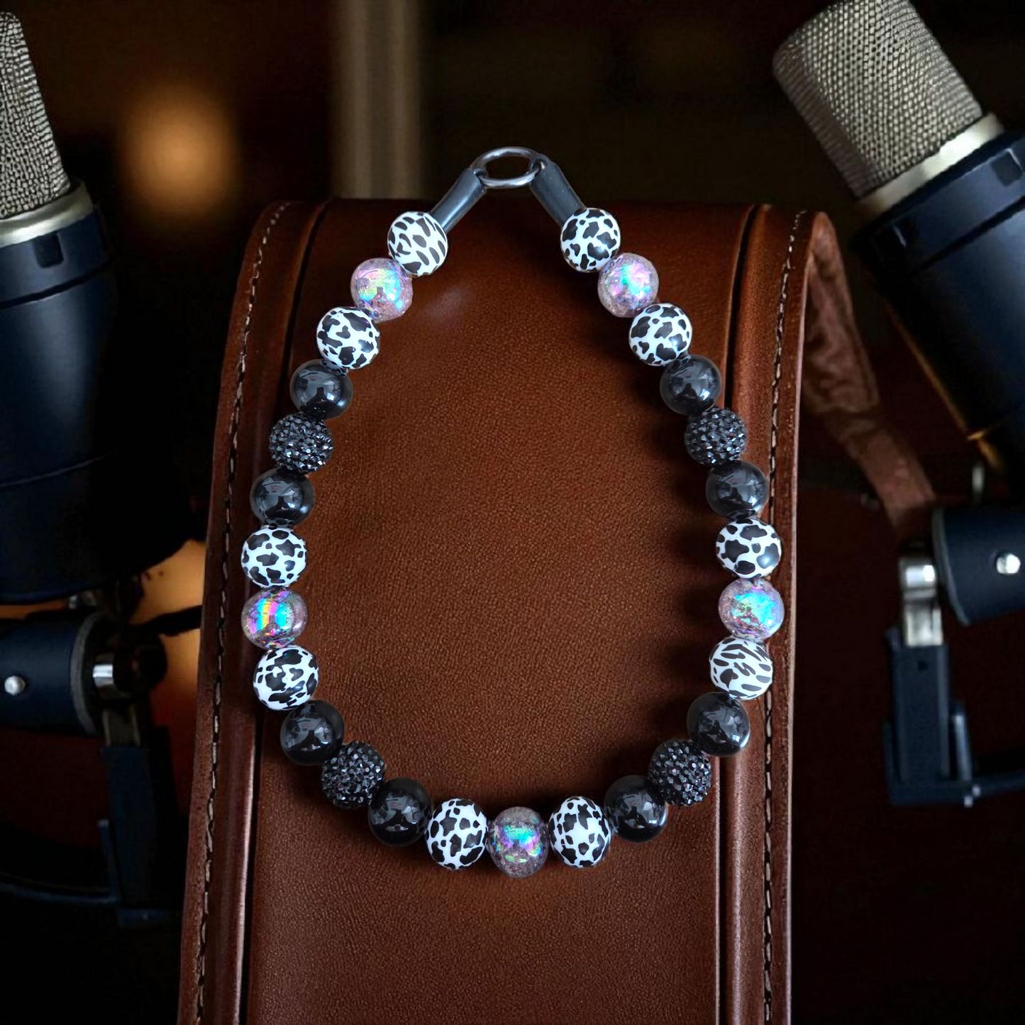Walk the Line Beaded Dog Collar – Handmade Pet Necklace – Cute Custom Collar for All Size Dogs