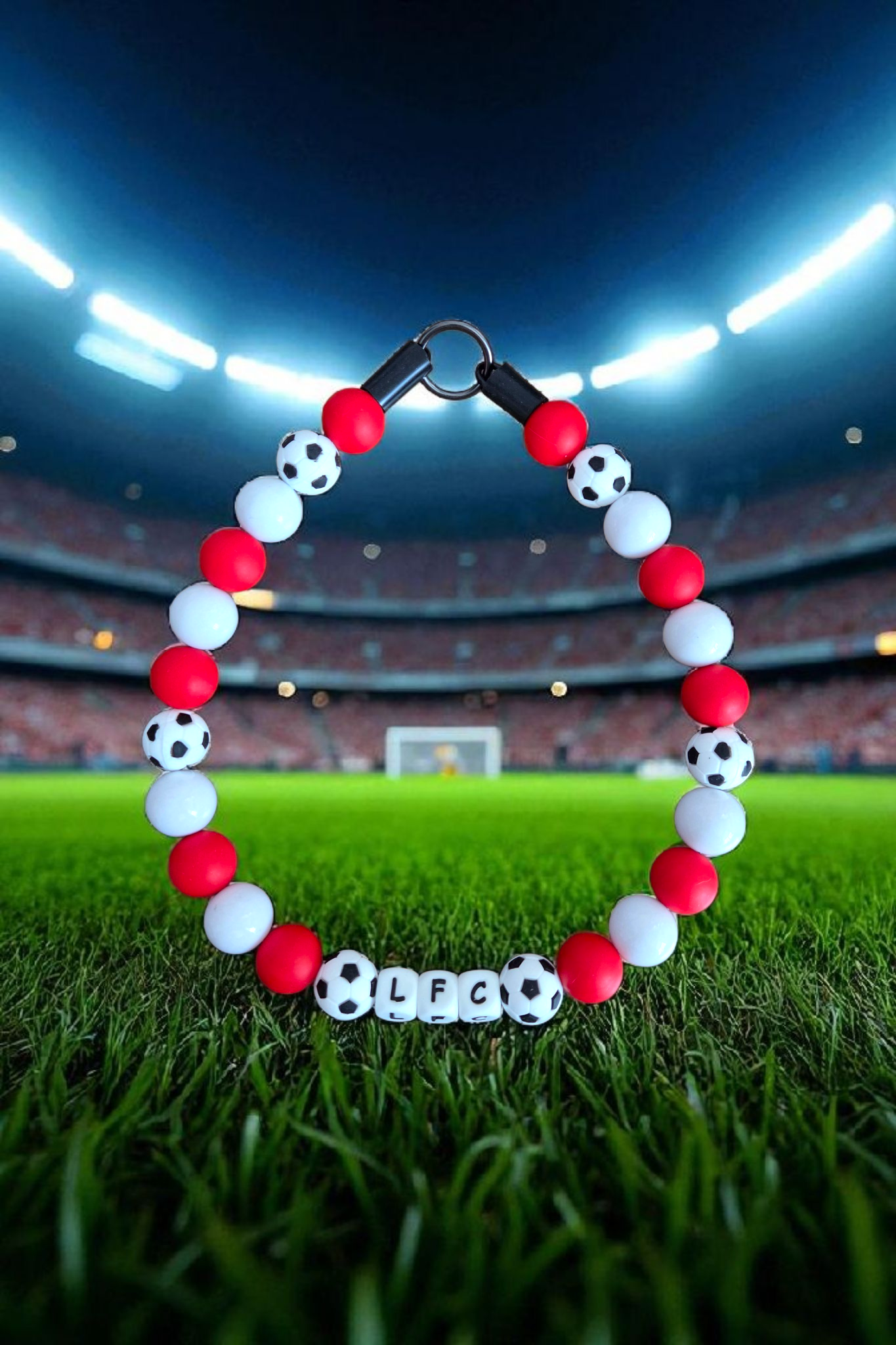 Football Team Dog Collar – Custom Colours & Beads – Handmade Pet Necklace – Custom Collar for All Size Dogs