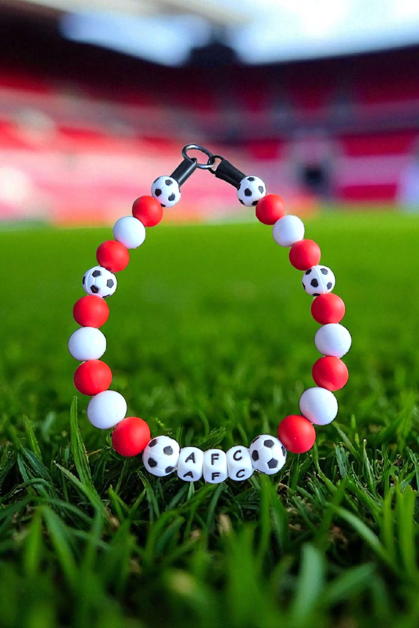 Football Team Dog Collar – Custom Colours & Beads – Handmade Pet Necklace – Custom Collar for All Size Dogs