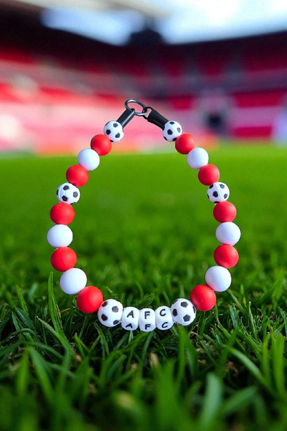 Football Team Dog Collar – Custom Colours & Beads – Handmade Pet Necklace – Custom Collar for All Size Dogs