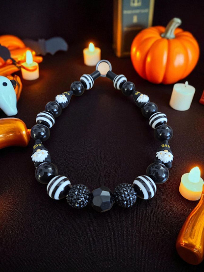 Mischief Maker Halloween Dog Collar – Custom Colours & Beads – Handmade Pet Necklace – Custom Collar for All Size Dogs