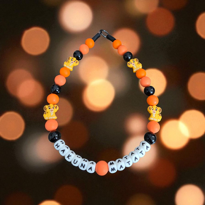 Simba (Pablo's Version) Beaded Dog Collar – Handmade Pet Necklace – Cute Custom Collar for Small to Large Dogs