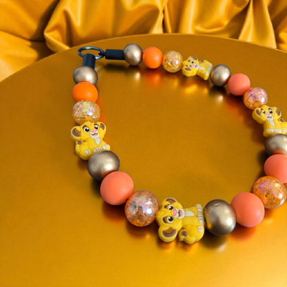 Simba Beaded Dog Collar – Handmade Pet Necklace – Cute Custom Collar for Small to Large Dogs