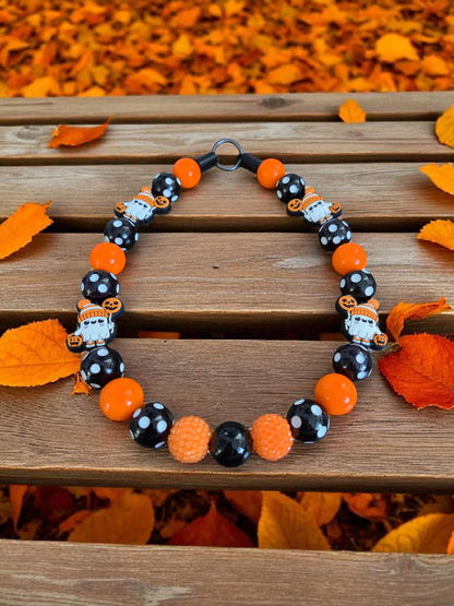Tricky Treat Halloween Dog Collar – Custom Colours & Beads – Handmade Pet Necklace – Custom Collar for All Size Dogs
