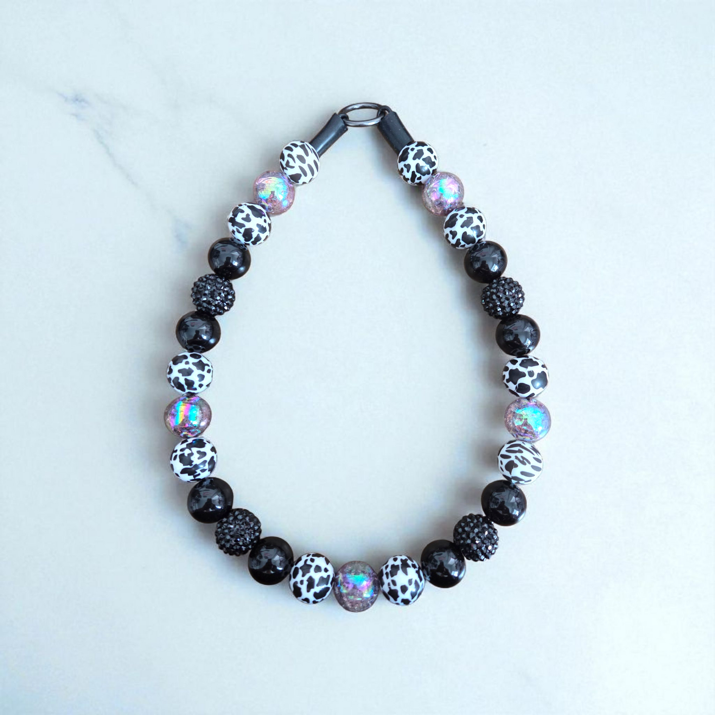Walk the Line Beaded Dog Collar – Handmade Pet Necklace – Cute Custom Collar for All Size Dogs